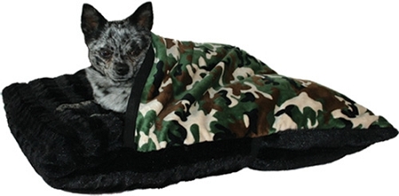 Army Camouflage Pet Pockets Bedding for Pets that Burrow